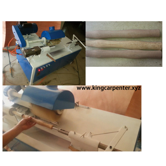Wooden handle sanding machine